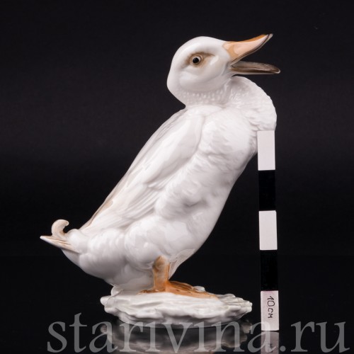 Статуэтка птицы из фарфора Селезень, Hutschenreuther, Германия, 1970 гг.