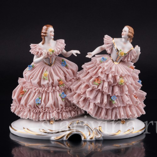 Две дамы, кружевные, Muller & Co, Германия, нач. 20 в