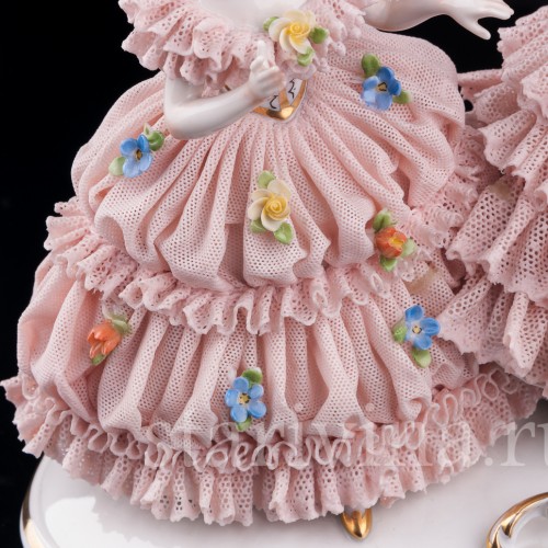 Две дамы, кружевные, Muller & Co, Германия, нач. 20 в