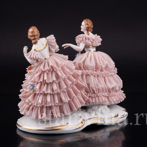 Две дамы, кружевные, Muller & Co, Германия, нач. 20 в