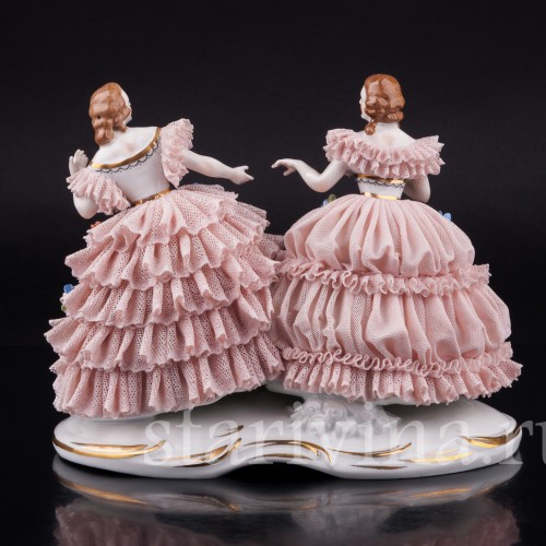 Две дамы, кружевные, Muller & Co, Германия, нач. 20 в