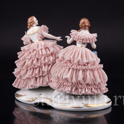 Две дамы, кружевные, Muller & Co, Германия, нач. 20 в