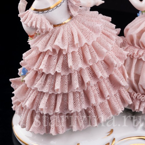 Две дамы, кружевные, Muller & Co, Германия, нач. 20 в