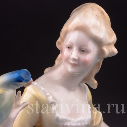 Дама с попугаем, Karl Ens, Германия, 1920-30 гг