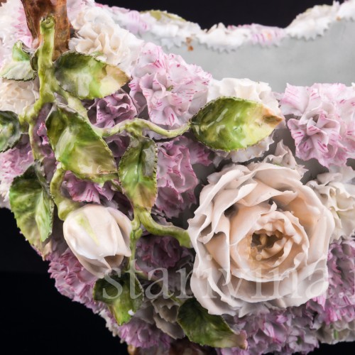 Ваза Розы и гвоздики, Дрезден, Германия, нач. 20 в