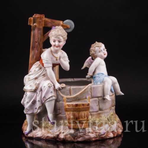 Фарфоровая композиция У колодца, Scheibe-Alsbach, Германия, 19 в.