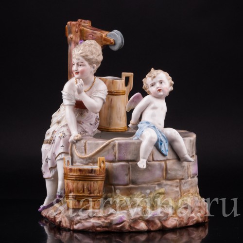 Фарфоровая композиция У колодца, Scheibe-Alsbach, Германия, 19 в.