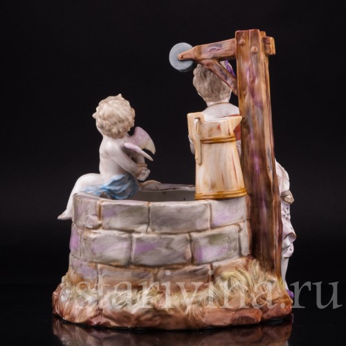 Фарфоровая композиция У колодца, Scheibe-Alsbach, Германия, 19 в.