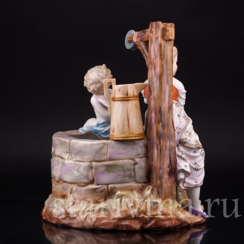 Фарфоровая композиция У колодца, Scheibe-Alsbach, Германия, 19 в.