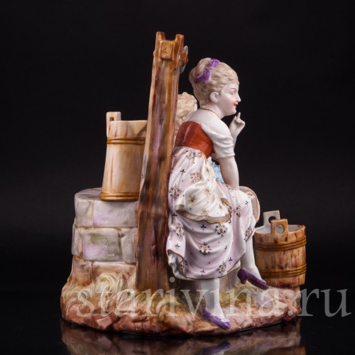 Фарфоровая композиция У колодца, Scheibe-Alsbach, Германия, 19 в.
