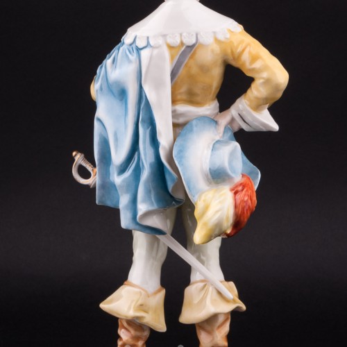 Фарфоровая статуэтка Мушкетер с трубкой, Hutschenreuther, Германия, 1970 гг.