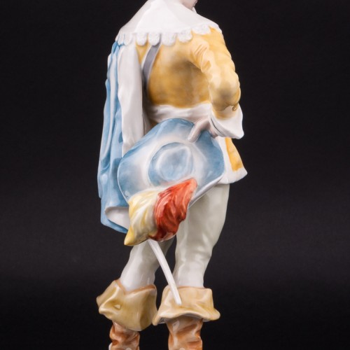 Фарфоровая статуэтка Мушкетер с трубкой, Hutschenreuther, Германия, 1970 гг.