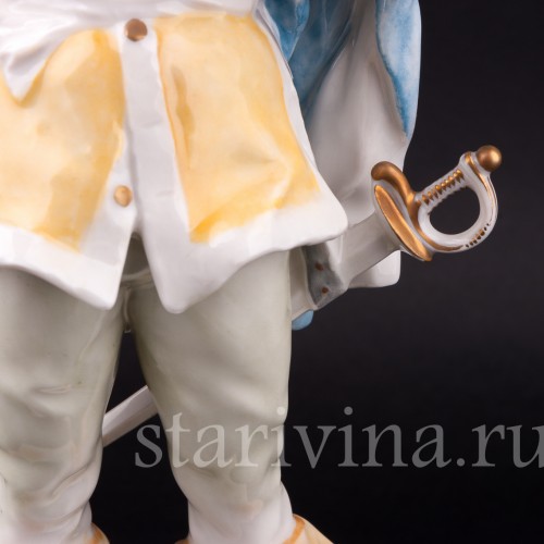 Фарфоровая статуэтка Мушкетер с трубкой, Hutschenreuther, Германия, 1970 гг.