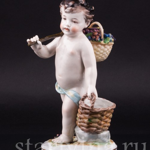Путти с корзиной винограда, Volkstedt, Германия, нач. 20 в