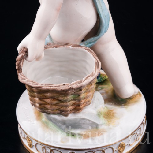 Путти с корзиной винограда, Volkstedt, Германия, нач. 20 в