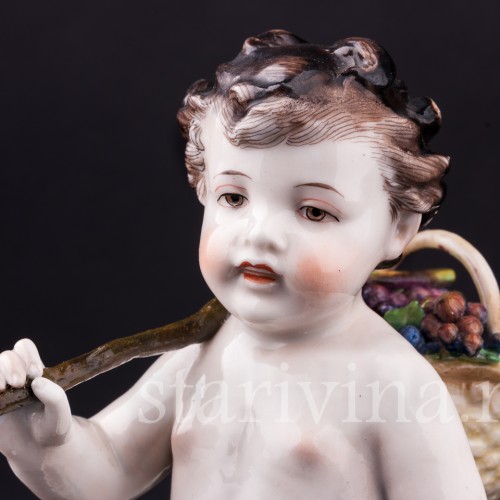 Путти с корзиной винограда, Volkstedt, Германия, нач. 20 в