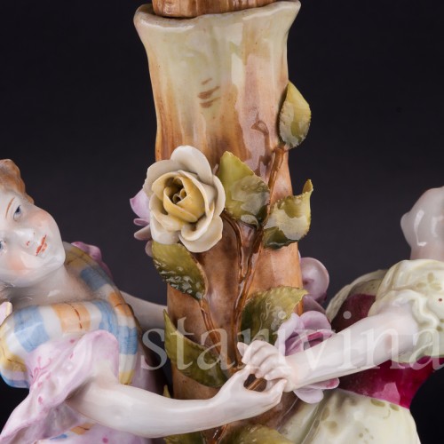 Фруктовница и подсвечники, трио, Von Schierholz, Германия, сер. 20 в