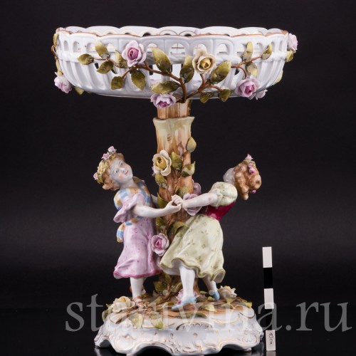 Фруктовница и подсвечники, трио, Von Schierholz, Германия, сер. 20 в