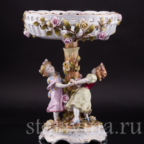 Фруктовница и подсвечники, трио, Von Schierholz, Германия, сер. 20 в