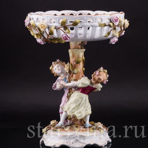 Фруктовница и подсвечники, трио, Von Schierholz, Германия, сер. 20 в