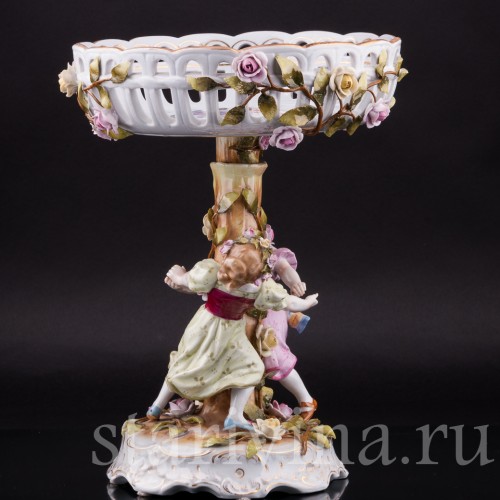 Фруктовница и подсвечники, трио, Von Schierholz, Германия, сер. 20 в