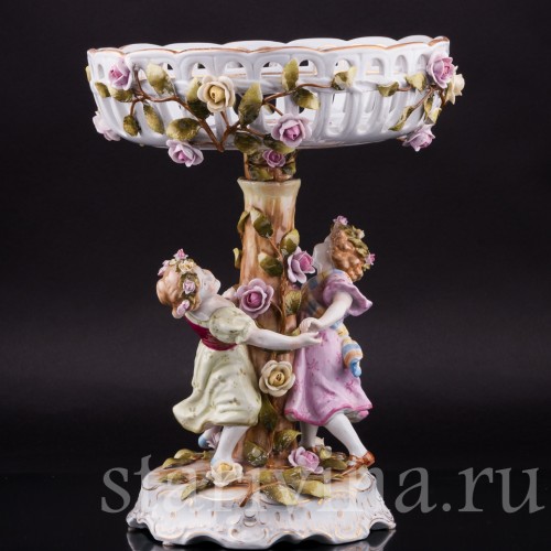 Фруктовница и подсвечники, трио, Von Schierholz, Германия, сер. 20 в