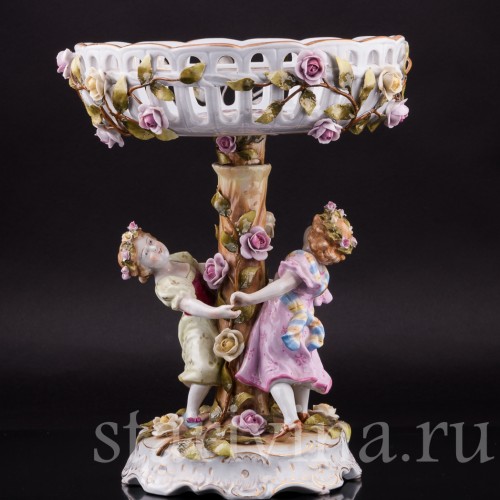 Фруктовница и подсвечники, трио, Von Schierholz, Германия, сер. 20 в