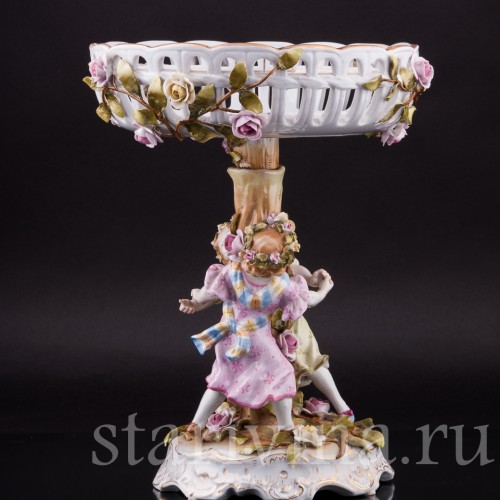 Фруктовница и подсвечники, трио, Von Schierholz, Германия, сер. 20 в