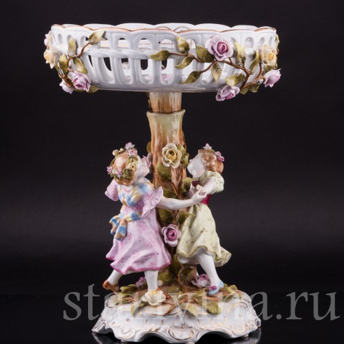 Фруктовница и подсвечники, трио, Von Schierholz, Германия, сер. 20 в