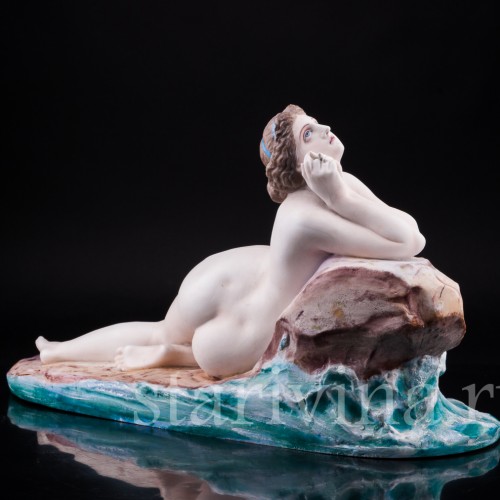 Обнаженная на берегу, Vion Baury, Франция, 19 в