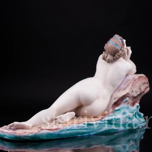 Обнаженная на берегу, Vion Baury, Франция, 19 в