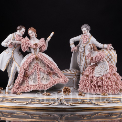 На балу, кружевная, Muller & Co, Германия, нач. 20 в