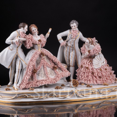 На балу, кружевная, Muller & Co, Германия, нач. 20 в