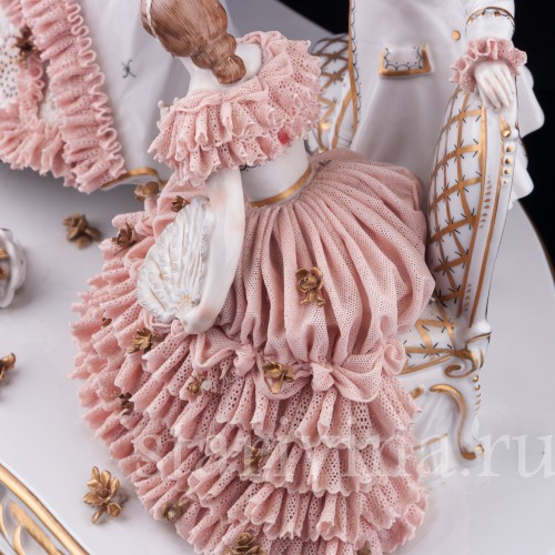 На балу, кружевная, Muller & Co, Германия, нач. 20 в