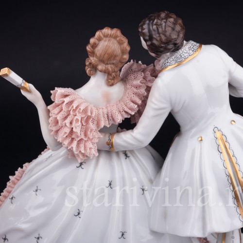 На балу, кружевная, Muller & Co, Германия, нач. 20 в