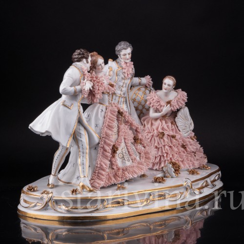 На балу, кружевная, Muller & Co, Германия, нач. 20 в