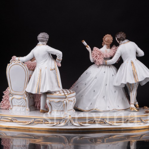 На балу, кружевная, Muller & Co, Германия, нач. 20 в