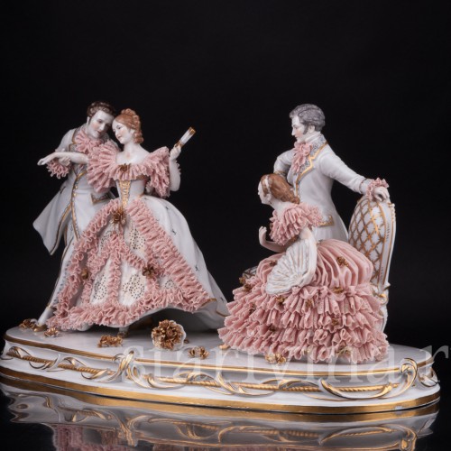 На балу, кружевная, Muller & Co, Германия, нач. 20 в