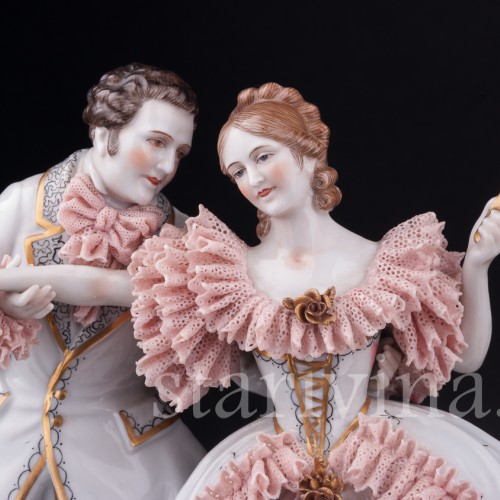 На балу, кружевная, Muller & Co, Германия, нач. 20 в