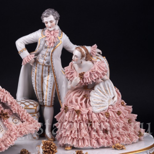 На балу, кружевная, Muller & Co, Германия, нач. 20 в