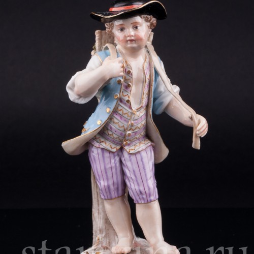 Мальчик с корзиной винограда, Meissen, Германия, 19 в