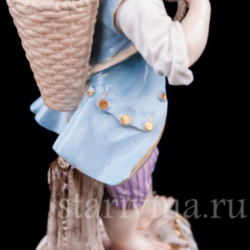 Мальчик с корзиной винограда, Meissen, Германия, 19 в