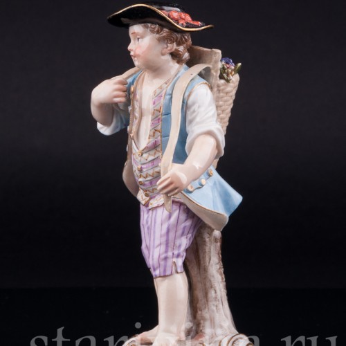 Мальчик с корзиной винограда, Meissen, Германия, 19 в