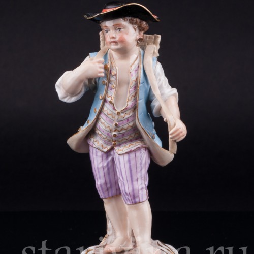 Мальчик с корзиной винограда, Meissen, Германия, 19 в