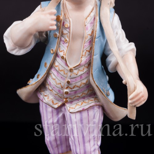 Мальчик с корзиной винограда, Meissen, Германия, 19 в