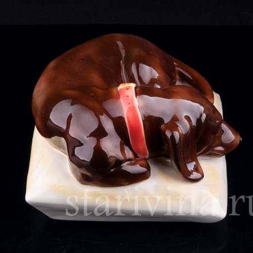 Спящая такса, Karl Ens, Германия, вт. пол. 20 в