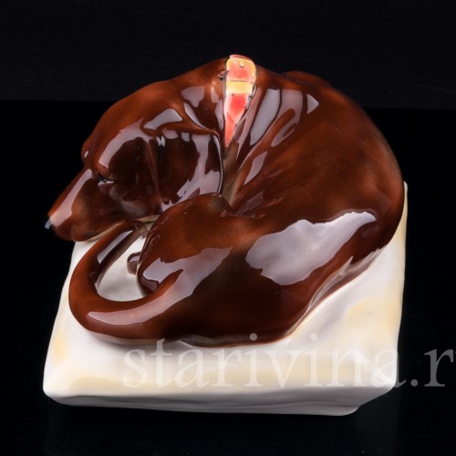 Спящая такса, Karl Ens, Германия, вт. пол. 20 в