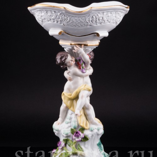 Фарфоровая Фруктовница Два путти, Meissen, Германия, 1910 г.