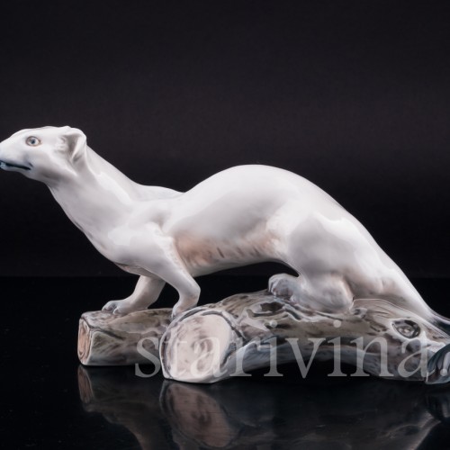 Фарфоровая статуэтка Горностай, Dahl Jensen, Дания.