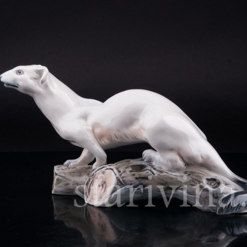 Фарфоровая статуэтка Горностай, Dahl Jensen, Дания.